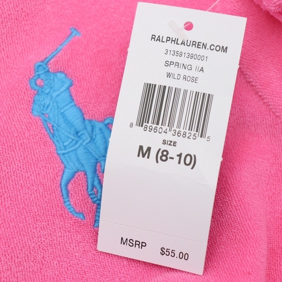 Ralph Lauren Girls French Terry Big Pony Hoodie - Picture 4 of 5